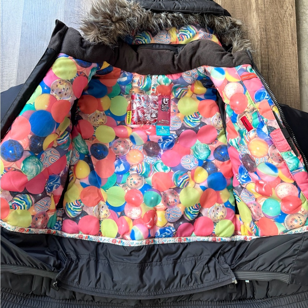 Burton Kids' Sugar Spice Dry RideJacket Sz 10/12 - Picture 3 of 5
